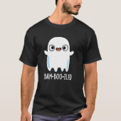 Bam-boo-zled Funny Halloween Ghost Pun Dark BG T-shirt (Voorkant)