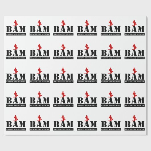BAM Brains en Spierbakkerijpapier Cadeaupapier (Vlak)