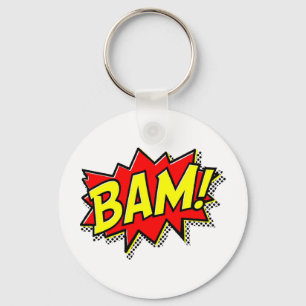BAM COMICBOOK KLINKT CARTOONS VAN DE STRIPPAGINA SLEUTELHANGER