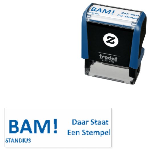 BAM! Daar staat een stempel. // Standius Stempels (In situ)