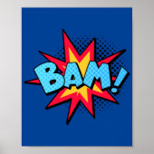 Bam! Dynamic Pop Art Comic Burst Poster (Voorkant)