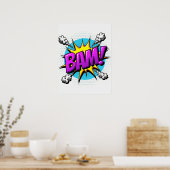 BAM! Pop explosie - Comic Style Art Poster (Keuken)