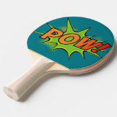 Bam! Pow! stripafbeeldingen Tafeltennisbatje (Voorkant Gekanteld)