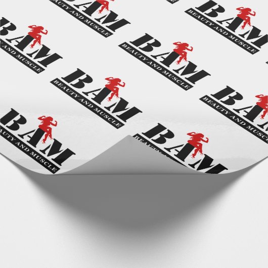 BAM Schoonheid en Spier Bodybuilding Verpakkingsdo Cadeaupapier (Hoek)