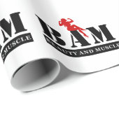 BAM Schoonheid en Spier Bodybuilding Verpakkingsdo Cadeaupapier (Rol Hoek)