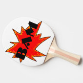 Bam van het pop-art het Toestel CricketDiane van Tafeltennisbatje (Zijkant)