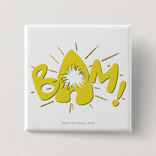 BAM! VIERKANTE BUTTON 5,1 CM (Voorkant)