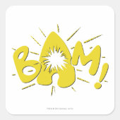 BAM! VIERKANTE STICKER (Voorkant)