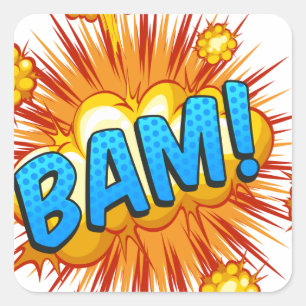 Bam Vierkante Sticker