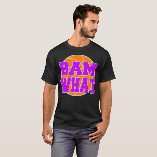 Bam Wat basketbal T-shirt (Voorkant volledig)