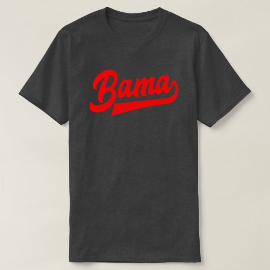 Bama Rood Script Alabama TShirt (Design voorkant)