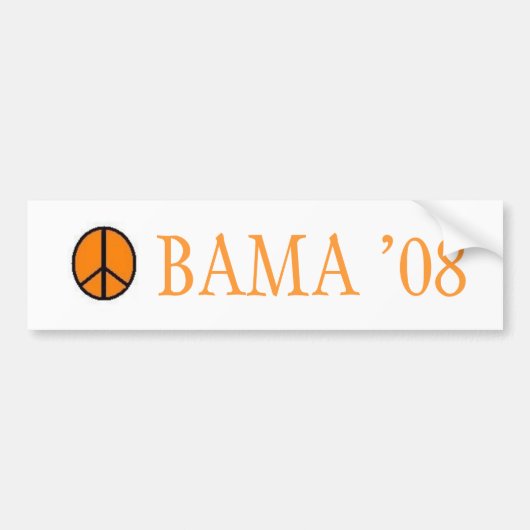 Bama voor Obama Bumpersticker (Voorkant)