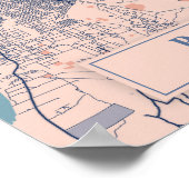 Bamako Mali Breezy City Map Travel Poster (Hoek)