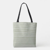 Bamanko Dotted Striped Mudcloth Pattern Sage Green Tote Bag (Achterkant)