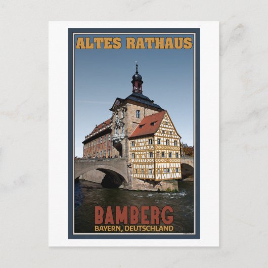 Bamberg - Altes Rathaus Portrait Briefkaart (Voorkant)