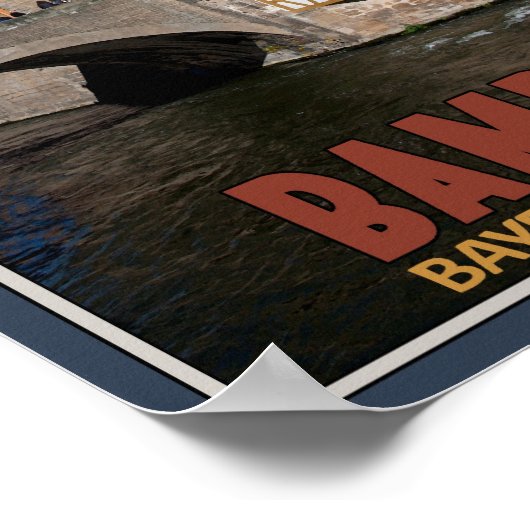 Bamberg - Altes Rathaus Portrait Poster (Hoek)