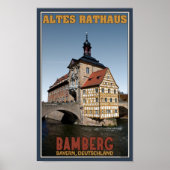 Bamberg - Altes Rathaus Portrait Poster (Voorkant)