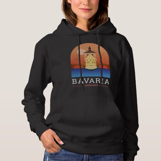 Bamberg Bayern Germany City Skyline Silhouette Out Hoodie (Voorkant)
