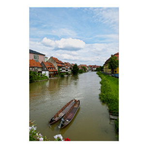 Bamberg Beieren Regnitz Rivier Schilder Effect Kun Perfect Poster