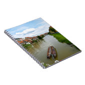 Bamberg Beieren Regnitz-rivier Schildering Effect  Notitieboek (Rechterzijde)
