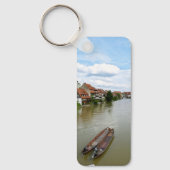 Bamberg Beieren Regnitz-rivier Schildering Effect Sleutelhanger (Voorkant)