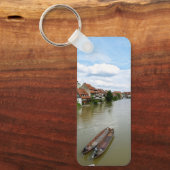 Bamberg Beieren Regnitz-rivier Schildering Effect Sleutelhanger (Voorkant)