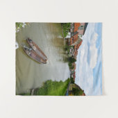 Bamberg Beieren Regnitz-rivier Schildering Effect  Wandkleed (Voorkant (horizontaal))