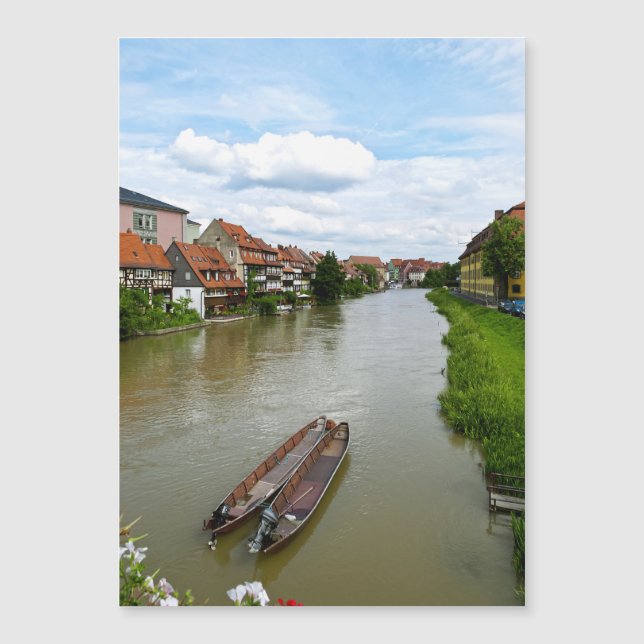 Bamberg Beieren Regnitz-rivier Schilderingseffect  (Voorkant)