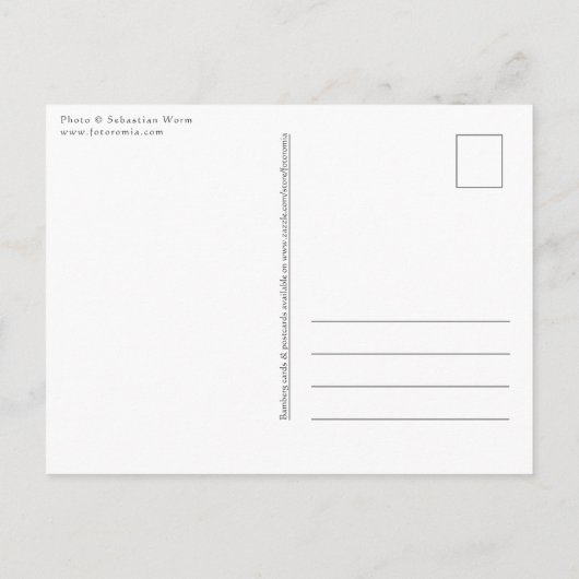 Bamberg Cathedral, Duitsland Briefkaart (Achterkant)