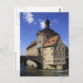 Bamberg, de Rathaus van Duitsland Briefkaart (Voorkant / Achterkant)