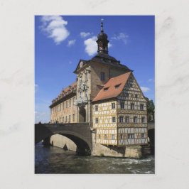 Bamberg, de Rathaus van Duitsland Briefkaart