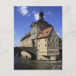 Bamberg, de Rathaus van Duitsland Briefkaart