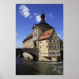 Bamberg, de Rathaus van Duitsland Poster
