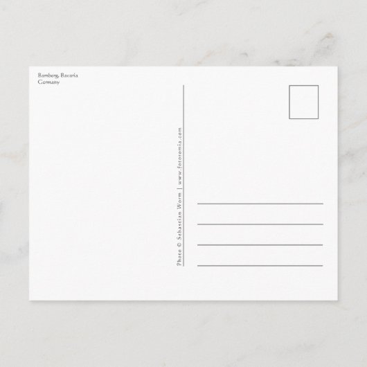 Bamberg Duitsland Briefkaart (Achterkant)