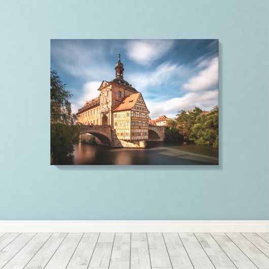 Bamberg Duitsland Canvas Afdruk (Insitu (Houten vloer))