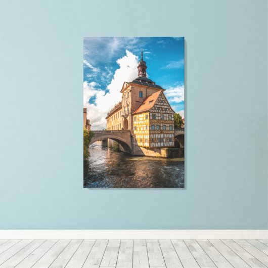 Bamberg Duitsland Canvas Afdruk (Insitu (Houten vloer))