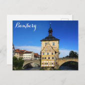 Bamberg Duitsland City Hall Briefkaart (Voorkant / Achterkant)