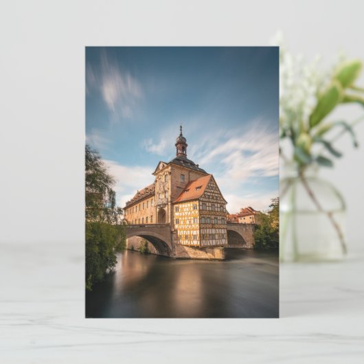 Bamberg Duitsland Kaart (Staand voorkant)