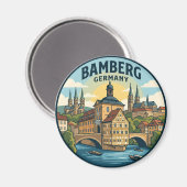 Bamberg Duitsland Magneet (Voorkant / Achterkant)