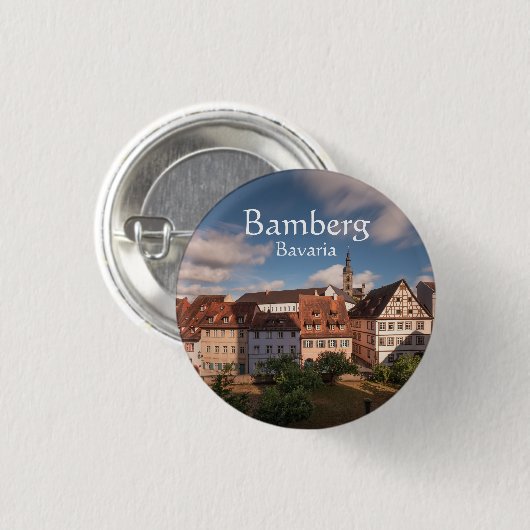 Bamberg Duitsland Ronde Button 3,2 Cm (Voorkant /achterkant)