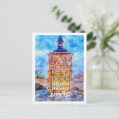 Bamberg Duitsland Travel Place Waterverf Briefkaart (Staand voorkant)