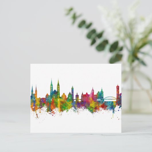 Bamberg Germany Skyline Briefkaart (Staand voorkant)