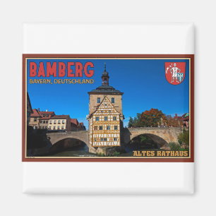 Bamberg - Landschap Altes Rathaus Magneet