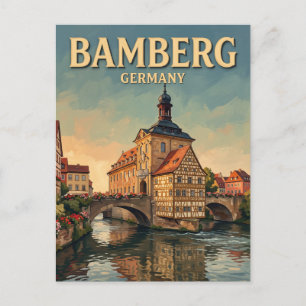 Bamberg Oude Stad Duitsland Briefkaart