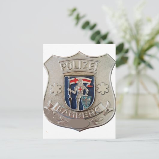 Bamberg Polizei Briefkaart (Staand voorkant)