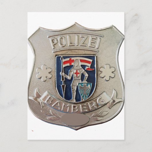 Bamberg Polizei Briefkaart (Voorkant)