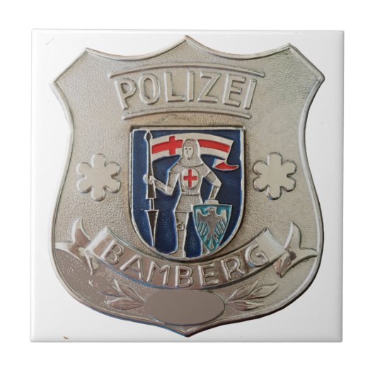 Bamberg Polizei Tegeltje (Voorkant)