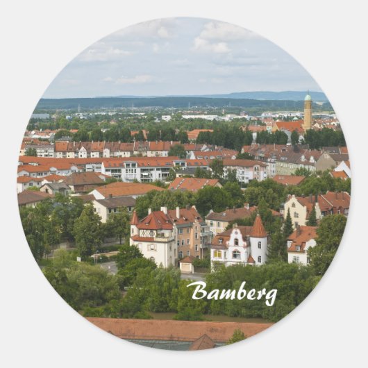 Bamberg Ronde Sticker (Voorkant)