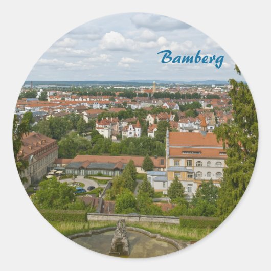 Bamberg Ronde Sticker (Voorkant)