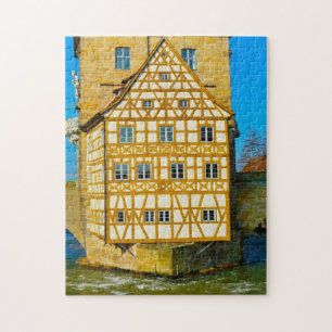 Bamberg Town Hall Fachwerkhaus Duitsland. Legpuzzel